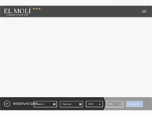 Tablet Screenshot of hotelelmoli.es